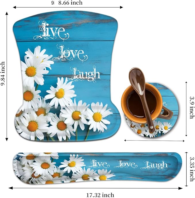Daisy Flowers Quote Live Love Laugh