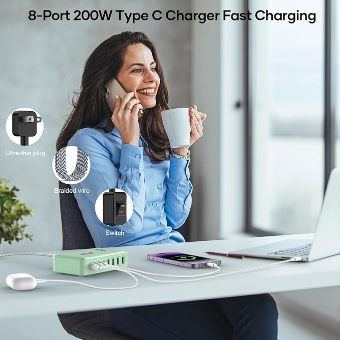 Flat Charger 200W GREEN