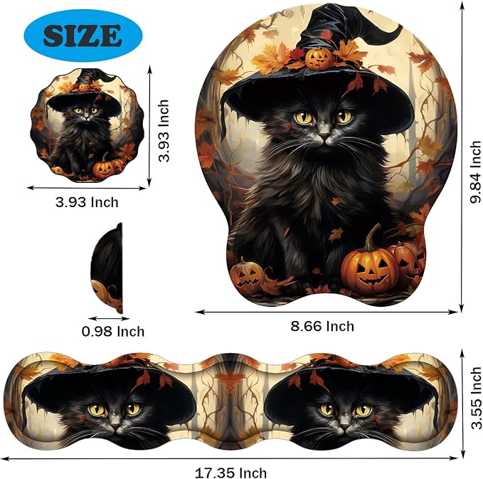 Black Cat With Witchs Hat