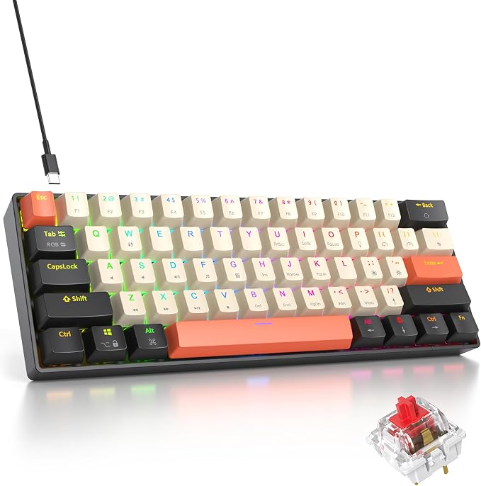 61 Carbon/Red Switch