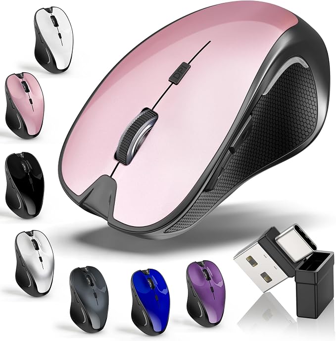 7.Wireless Bluetooth Mouse (ROSE GOLD)
