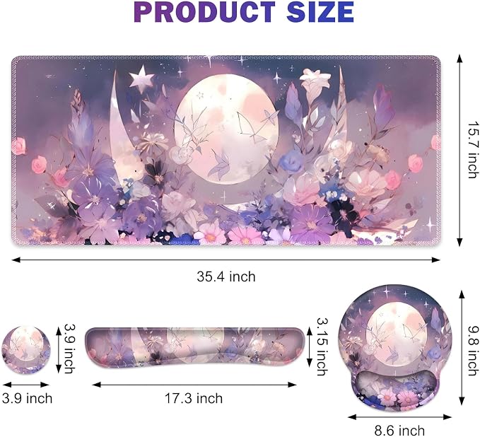 Pastel Purple Flower Moon
