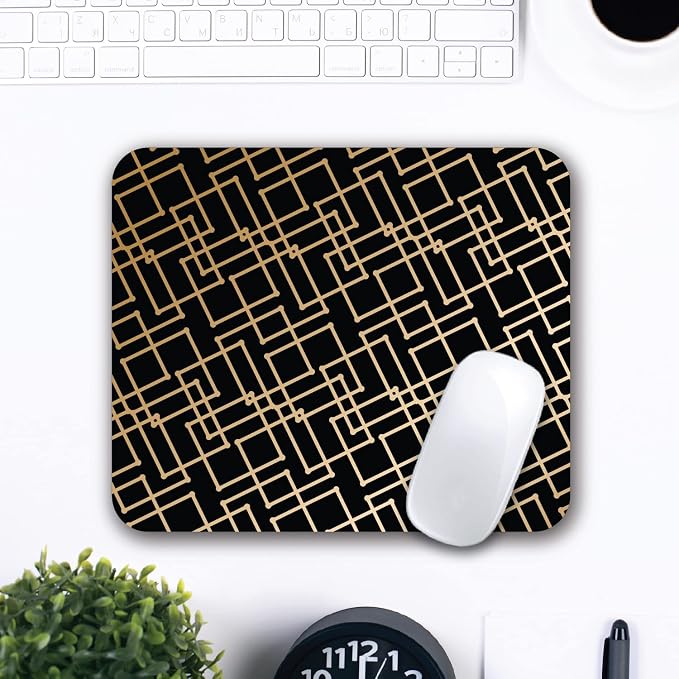 Geometric Gold Black