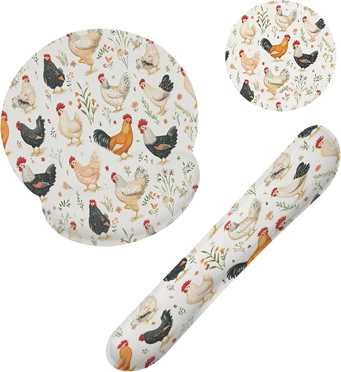 Rooster Hen Chicken Meadow