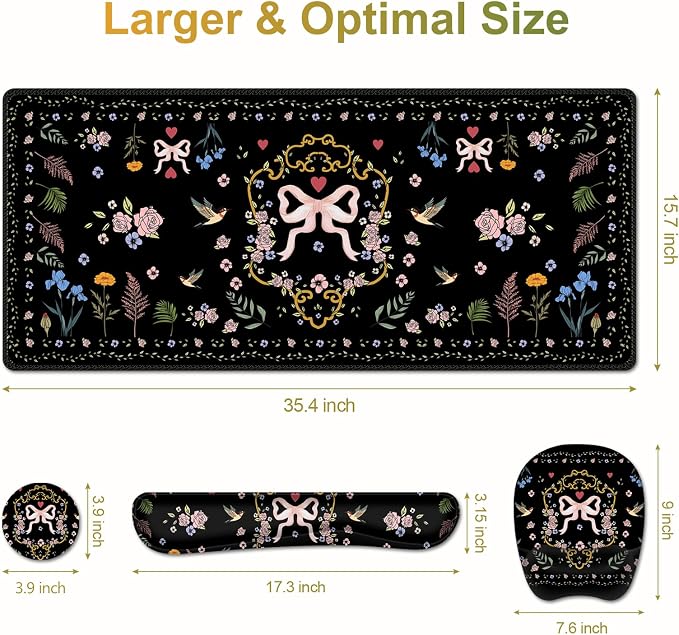 Vintage Floral Romantic Bow