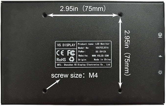 7'' LCD Black