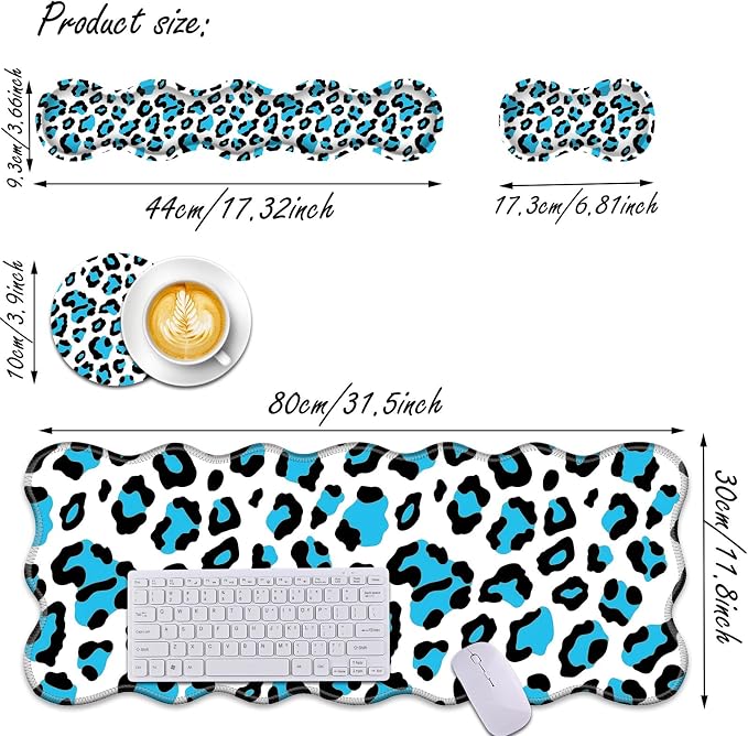 Blue Leopard Print