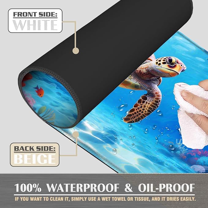 Sea Turtle Swimming Underwater