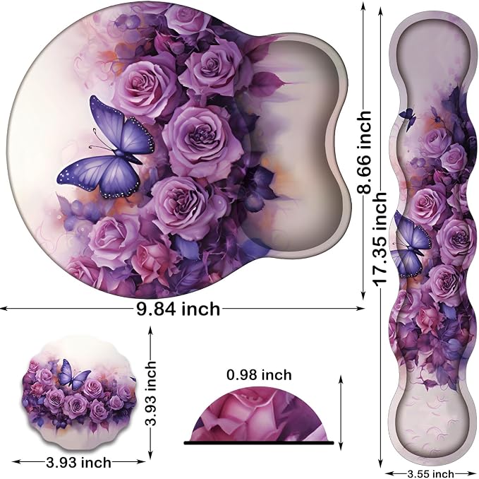 Butterflies and Purple Roses