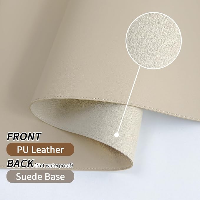 Beige-stitched Edges