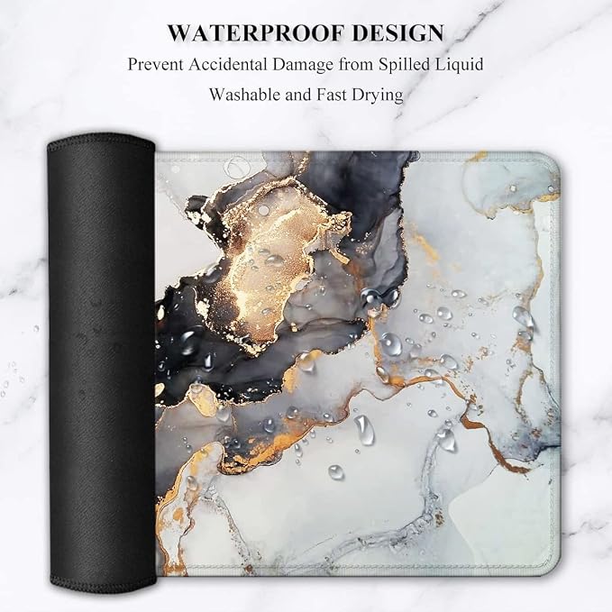 4Pcs-Black & Grey Marble