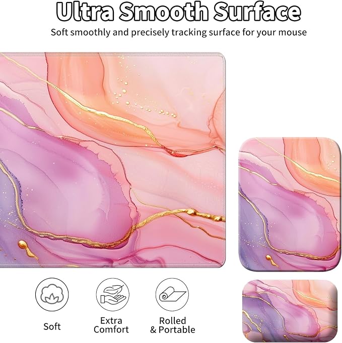 Pink Golden Marble