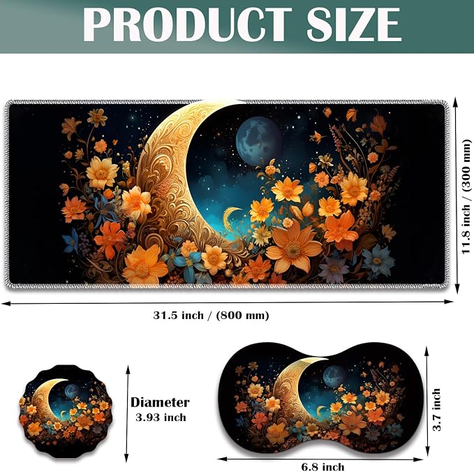 Flowers Moon Star