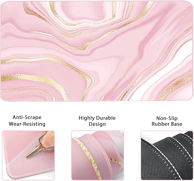4 Pcs Pink Marble