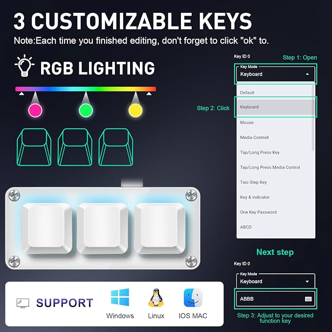 White 3 Keys