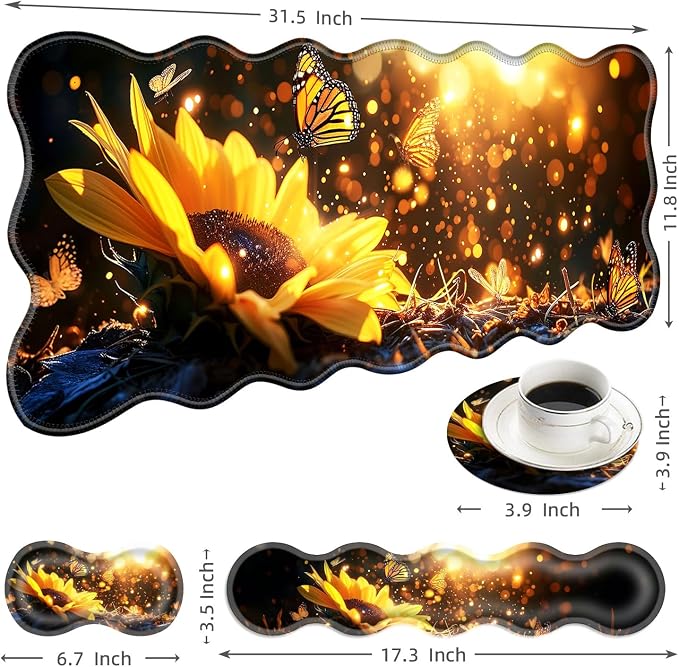 2 Sunflower and Butterflies
