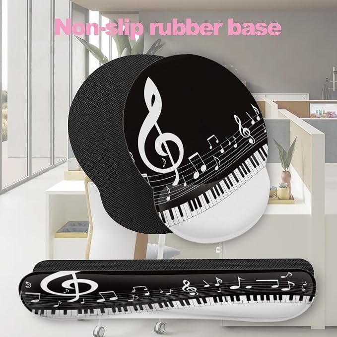 Black and White Piano Notes