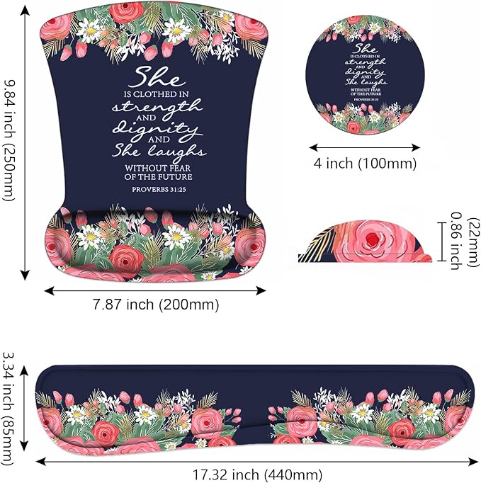 Floral Quote Bible Verses Proverbs 31:25