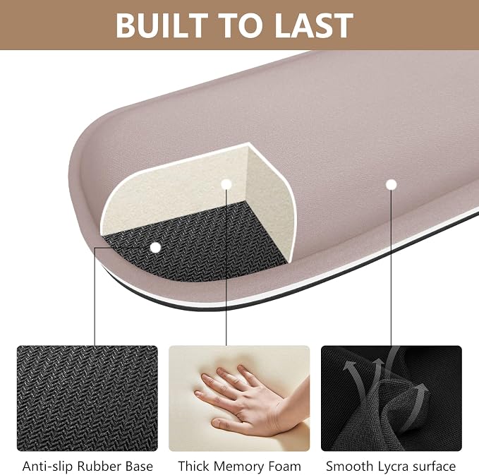 Cream Pink - 2 Wrist Rests