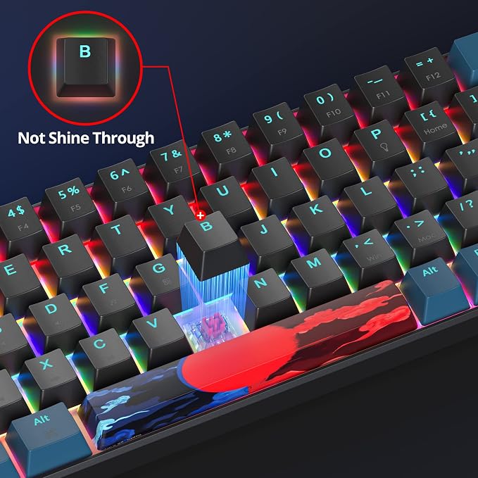 Monstor black /red Switch 68