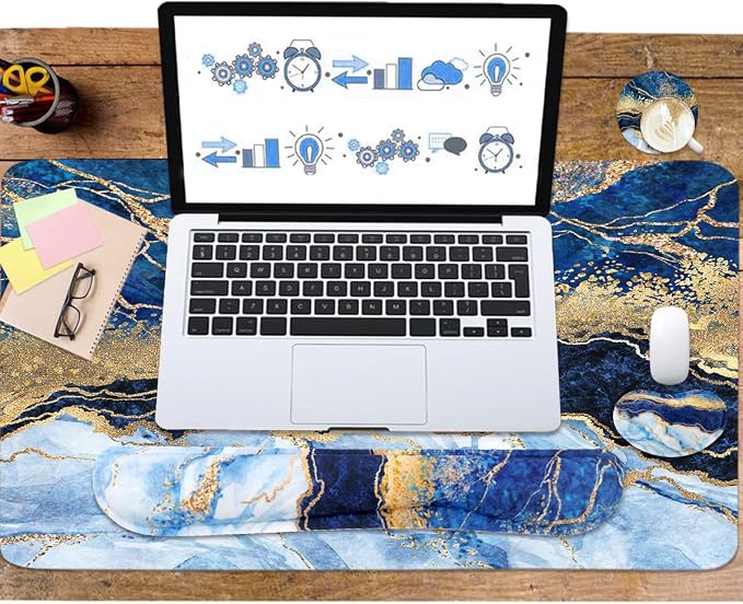 Blue Gold Marble