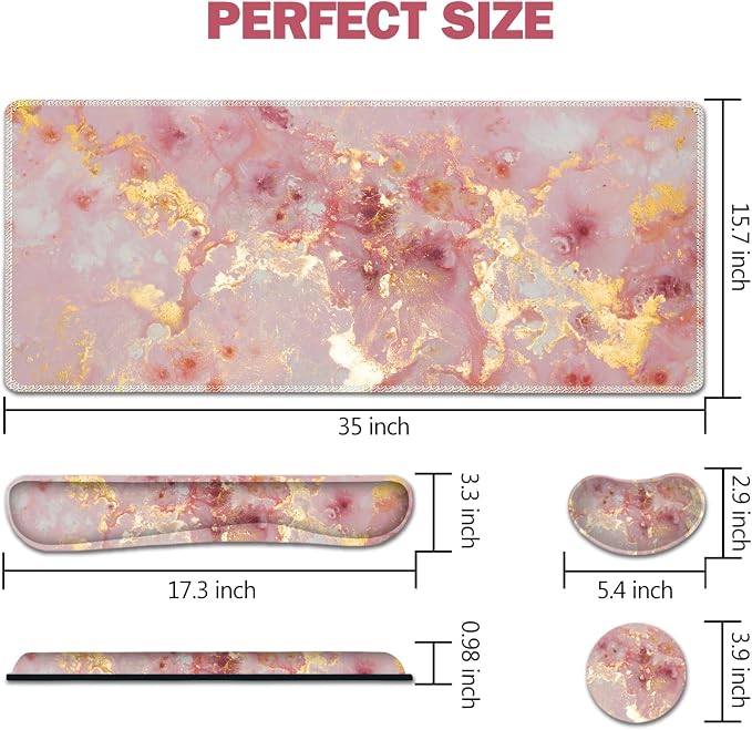 Pink Gilt Marble
