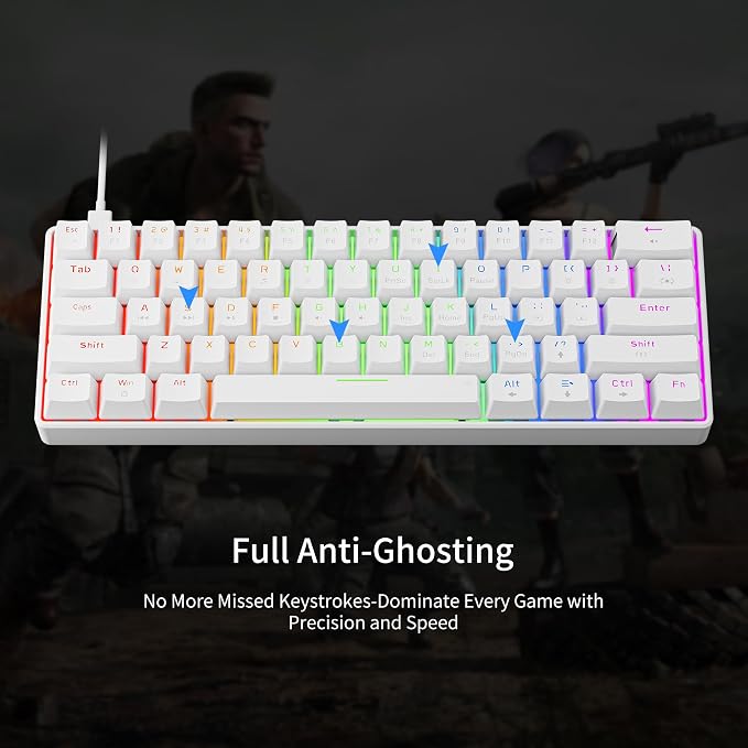 white keycaps-red switch