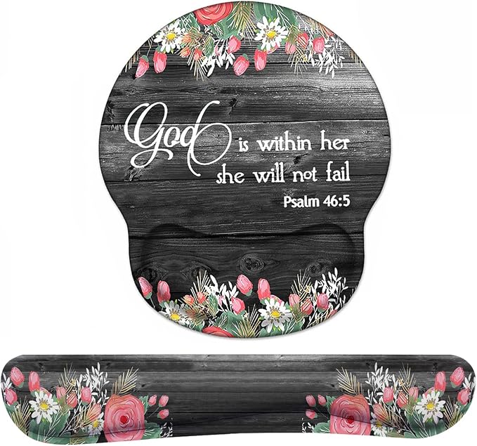 Floral Quote Bible Verse Psalm 46:5