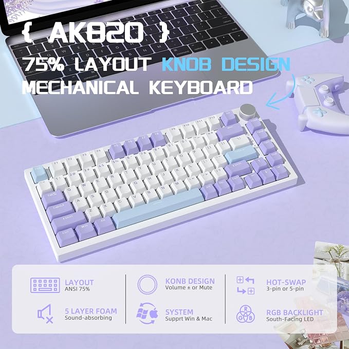 blue white purple/sea salt switches
