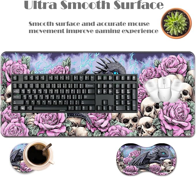 Dragon With Roses Skulls-2-30