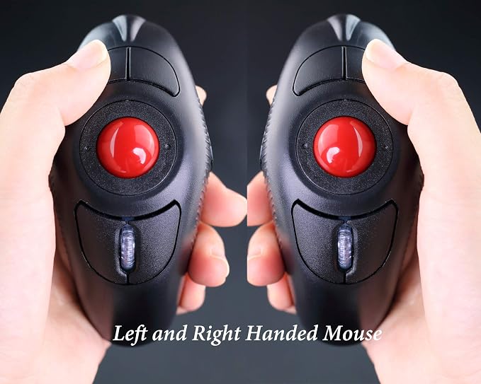 Black Wireless Red TrackBall