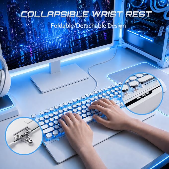 white blue backlit