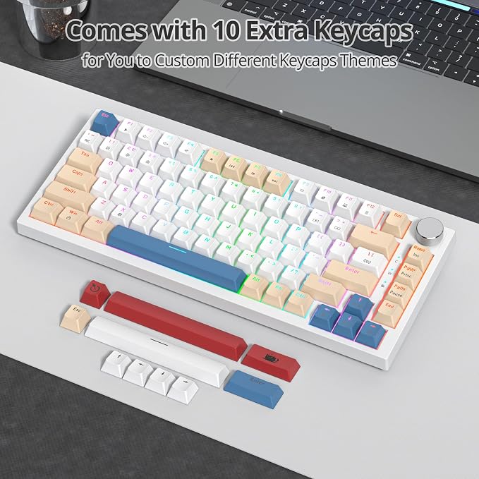 82 Creamy White/Red Switch