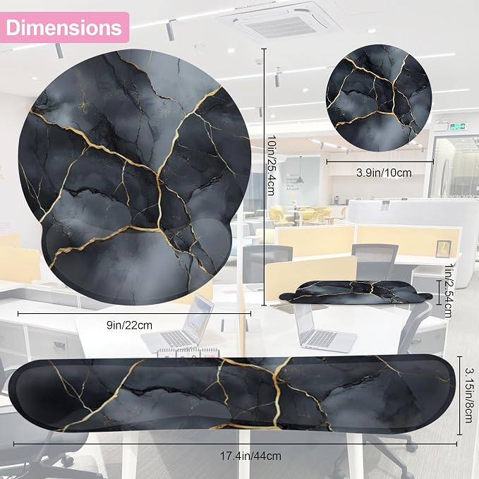 Blue Gold Marble