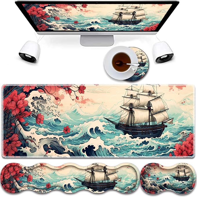 Pirate Ship Landscape Pattern