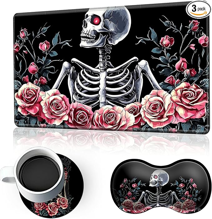 Pink flower skeleton