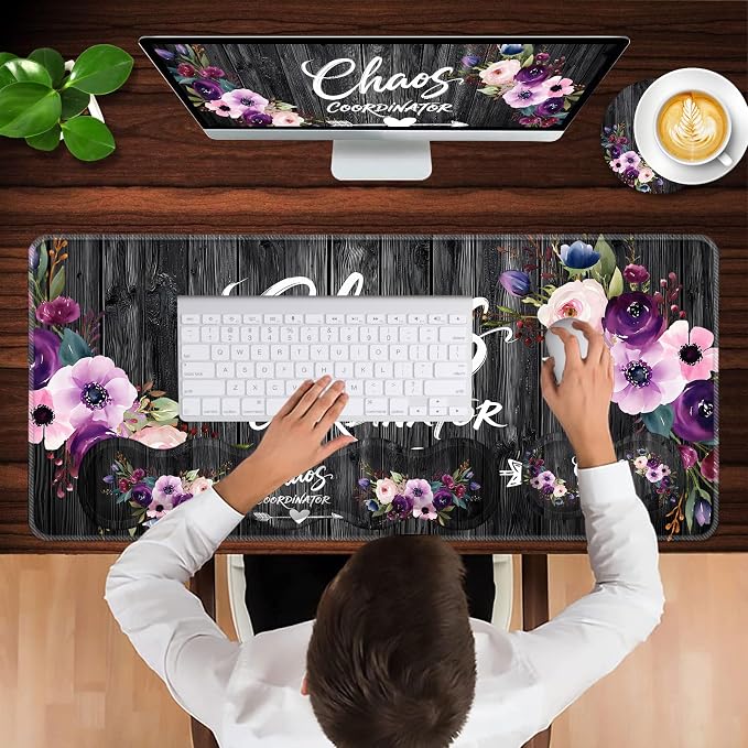 Chaos Coordinator Quotes Vintage Watercolor Floral