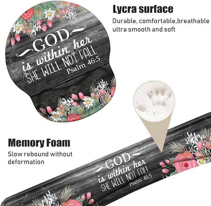 Floral Quote Bible Verses Psalm 46:5