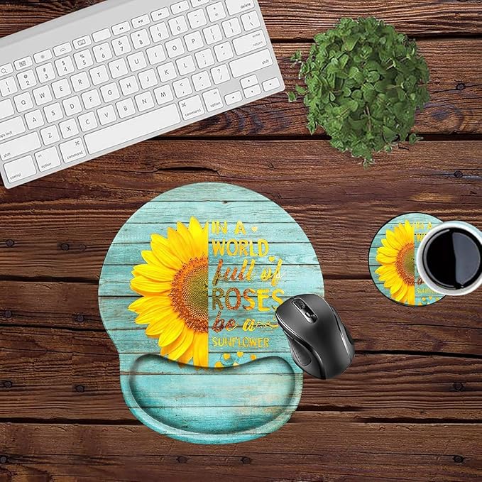 Teal Sunflower
