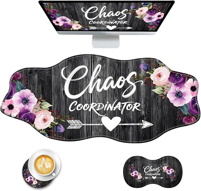 Chaos Coordinator Quotes Vintage Watercolor Floral