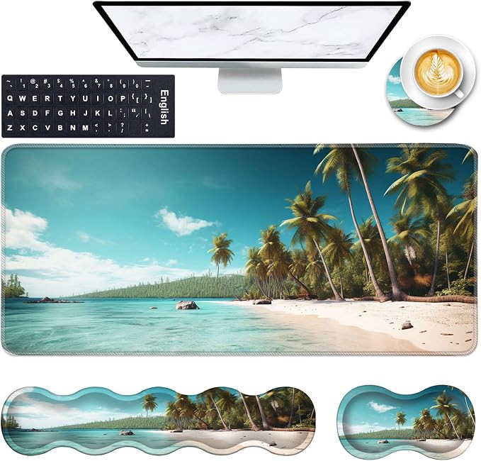 Beach and Coconut Trees Design