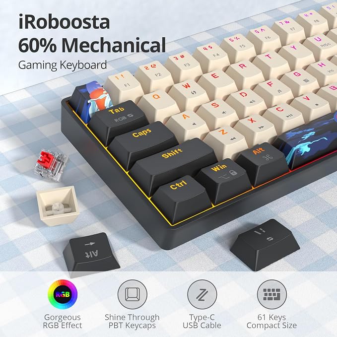 61 Carbon/Red Switch