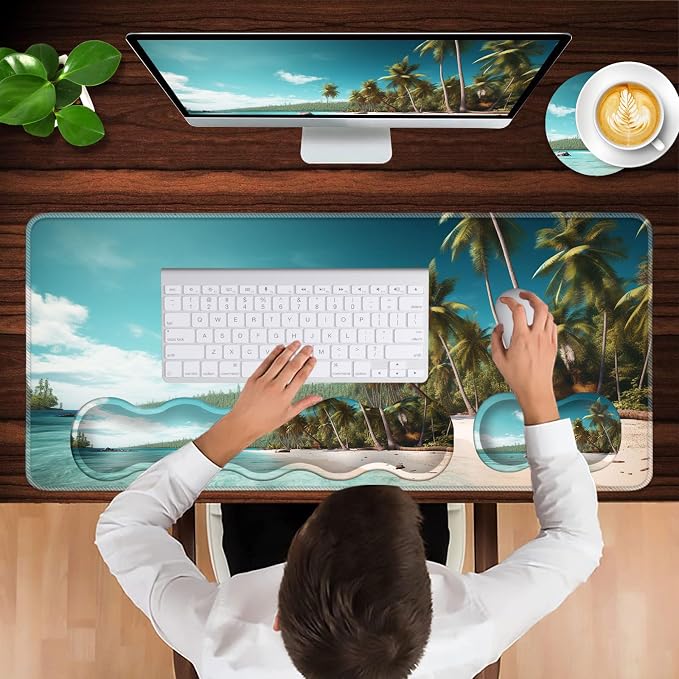 Beach and Coconut Trees Design