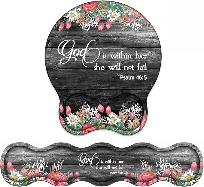 Floral Quote Bible Verses Psalm 46:5