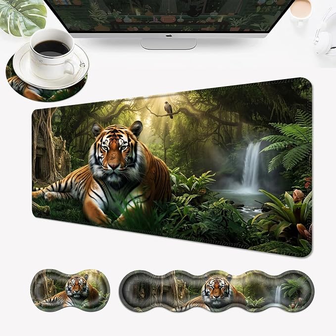 Bengal Tigers on The Grass