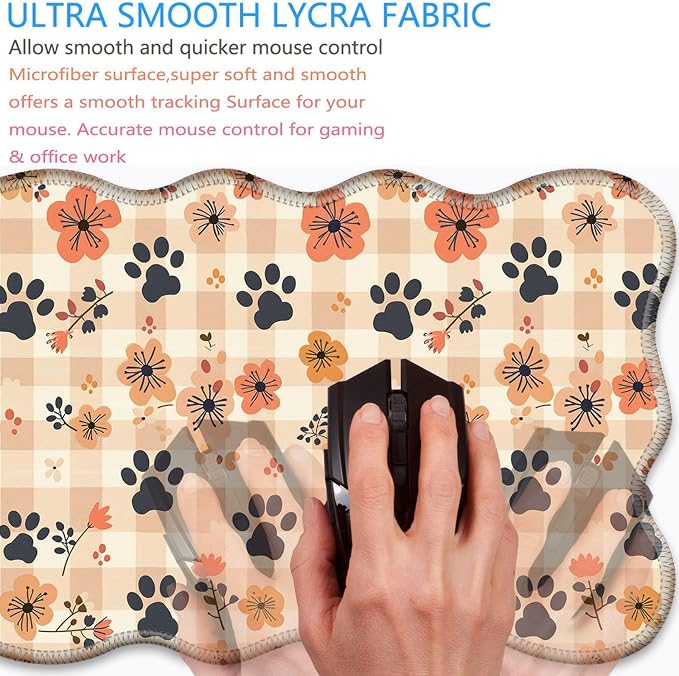 Flowers Dog Paw Prints