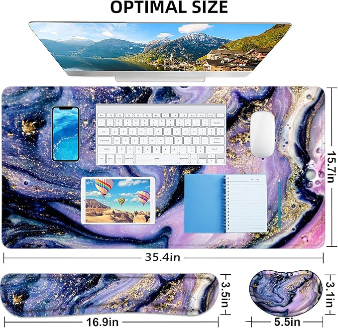 4Pcs-Purple Marble