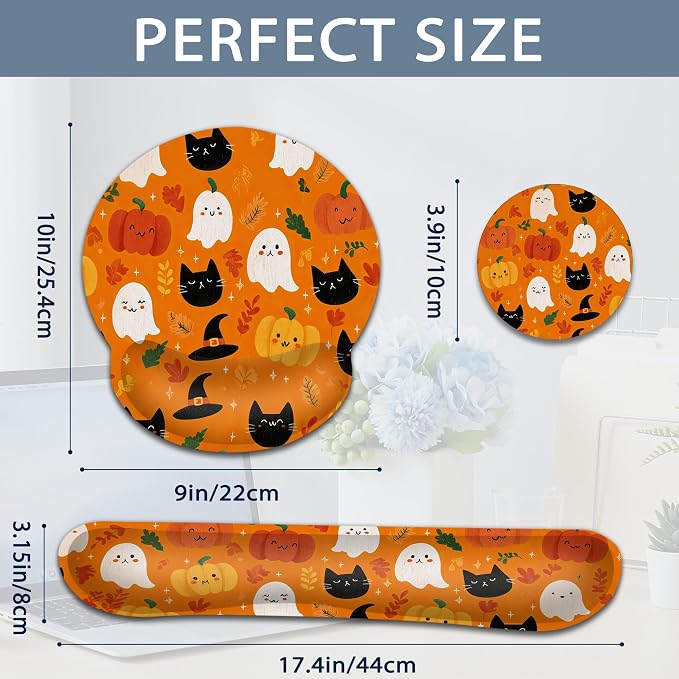 Halloween Ghosts Pumpkins Black Cats
