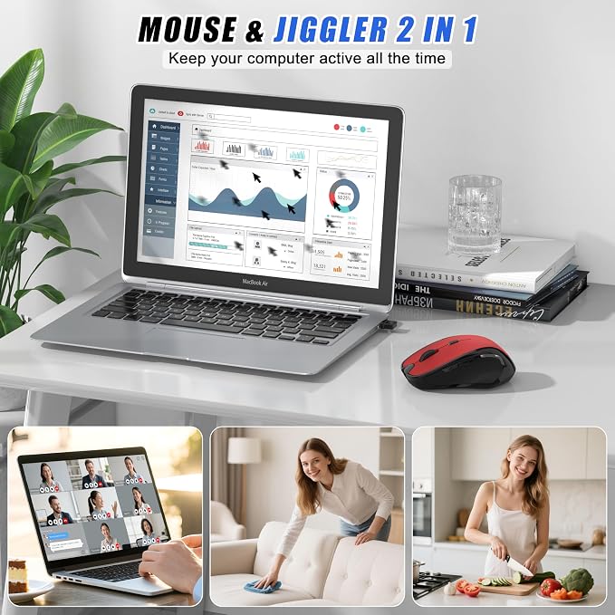 Bluetooth Wireless Mouse (Red)