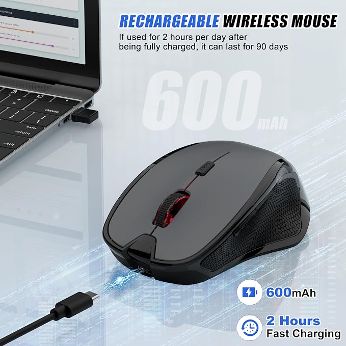 Bluetooth Wireless Mouse (Grey)